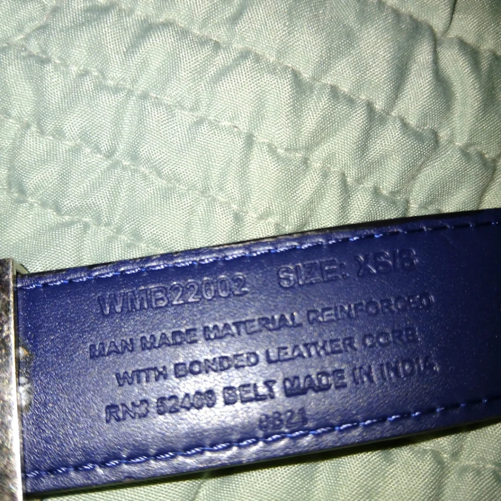 Boy's Black Leather Belt XS/S